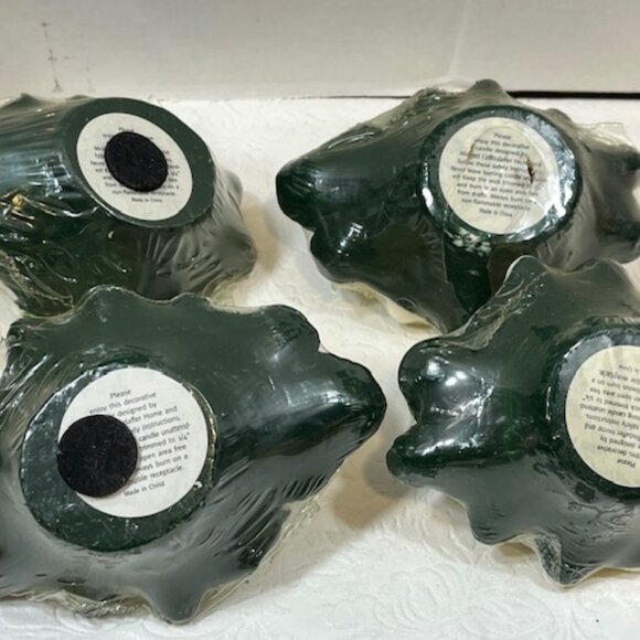 VTG 4 White Magnolia Floating Floral Candles Michael Coffindaffer 5.5"x4" - Picture 7 of 11